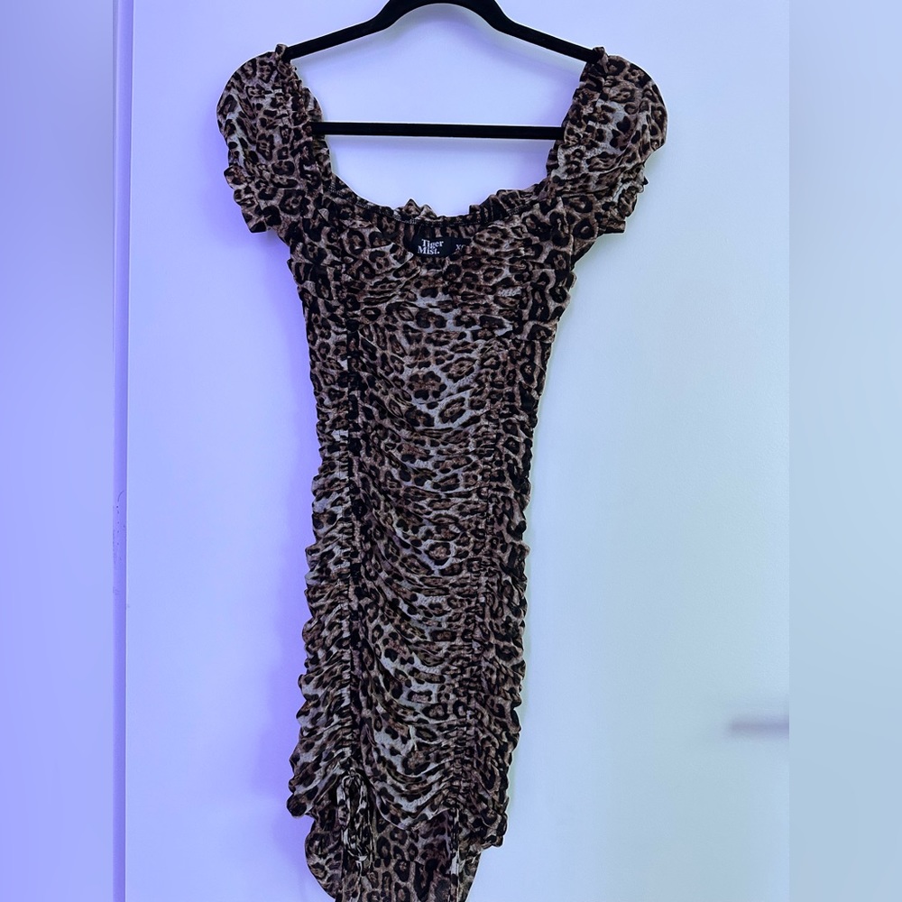 Tiger Mist - cheetah print dress
